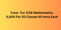 Tutor Job For ICSE, Class 7 Tuition